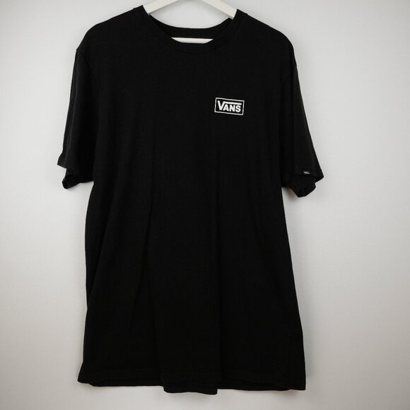 Vans Shirt Mens XL Black Slim Fit Off The Wall Short Sleeve Skater Skateboarding - Picture 4 of 12